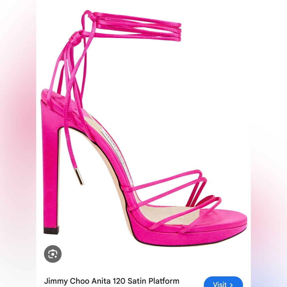 Jimmy Choo Anita 120mm heeled sandals pink 41